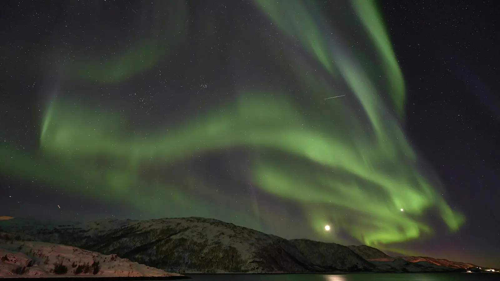 Aurora borealis über Norwegen
